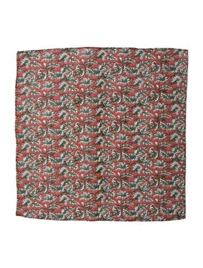 Pre-owned Sézane Printed Scarf In Red