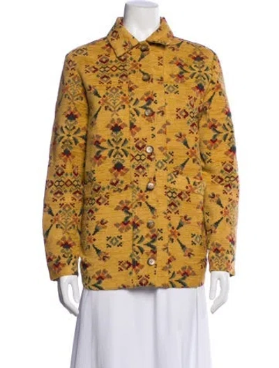 Pre-owned Sézane Printed Utility Jacket In Multi