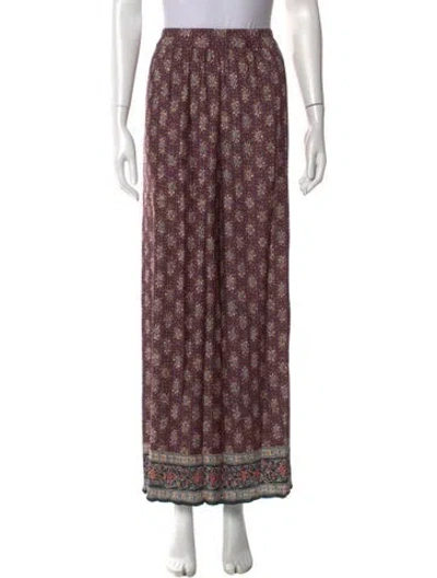 Pre-owned Sézane Printed Wide Leg Pants W/ Tags In Multi