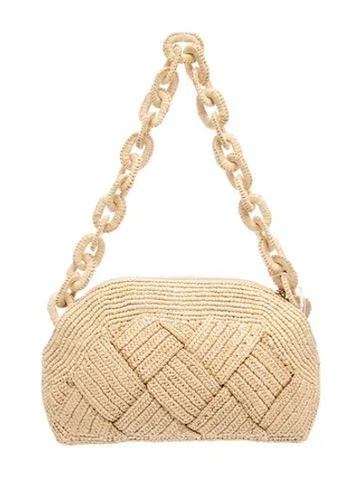 Pre-owned Sézane Raffia Shoulder Bag W/ Tags In Neutrals