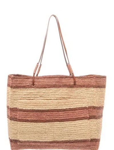 Pre-owned Sézane Raffia Tote In Neutral