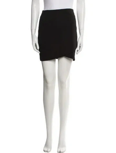 Pre-owned Sézane Ruffle Embellishment Mini Skirt In Black