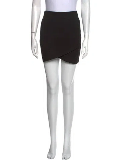 Pre-owned Sézane Ruffle Embellishment Mini Skirt In Black