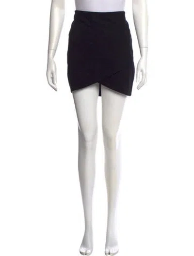 Pre-owned Sézane Ruffle Embellishment Mini Skirt In Black