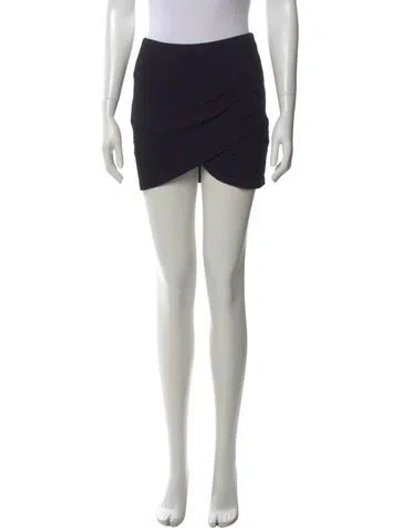 Pre-owned Sézane Ruffle Embellishment Mini Skirt In Black