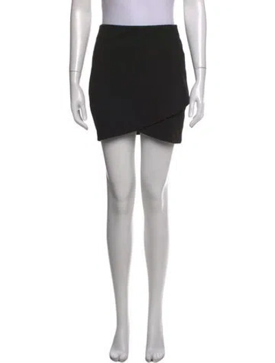 Pre-owned Sézane Ruffle Embellishment Mini Skirt In Black