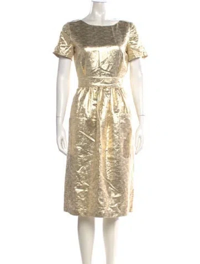 Pre-owned Sézane Scoop Neck Midi Length Dress W/ Tags In Neutral