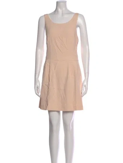 Pre-owned Sézane Scoop Neck Mini Dress W/ Tags In Neutral