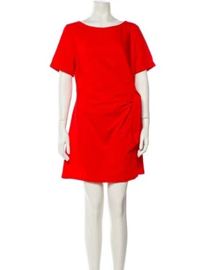 Pre-owned Sézane Scoop Neck Mini Dress W/ Tags In Red