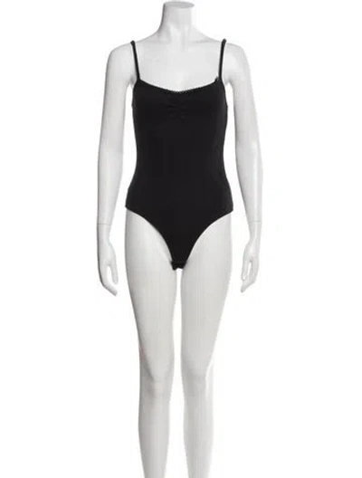 Pre-owned Sézane Scoop Neck Sleeveless Bodysuit In Gray