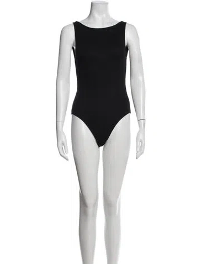 Pre-owned Sézane Scoop Neck Sleeveless Bodysuit W/ Tags In Black