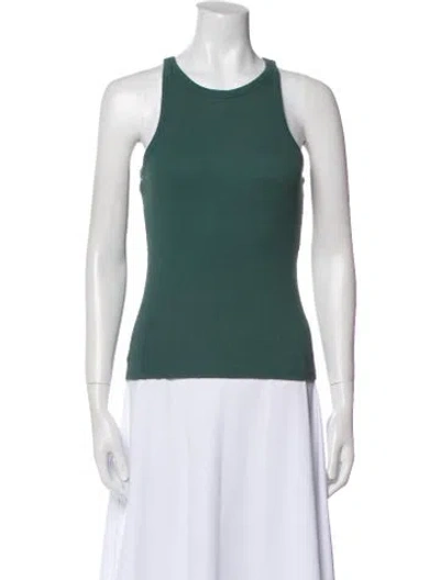 Pre-owned Sézane Scoop Neck Sleeveless Top In Green