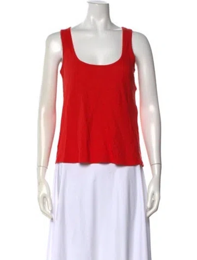 Pre-owned Sézane Scoop Neck Sleeveless Top In Red