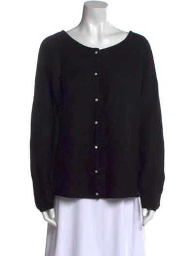 Pre-owned Sézane Scoop Neck Sweater In Black