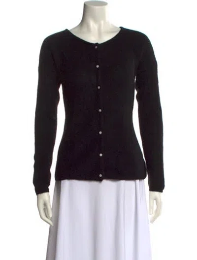 Pre-owned Sézane Scoop Neck Sweater In Black