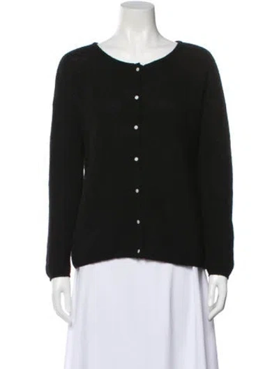 Pre-owned Sézane Scoop Neck Sweater In Black