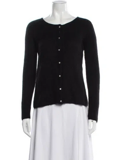 Pre-owned Sézane Scoop Neck Sweater In Black