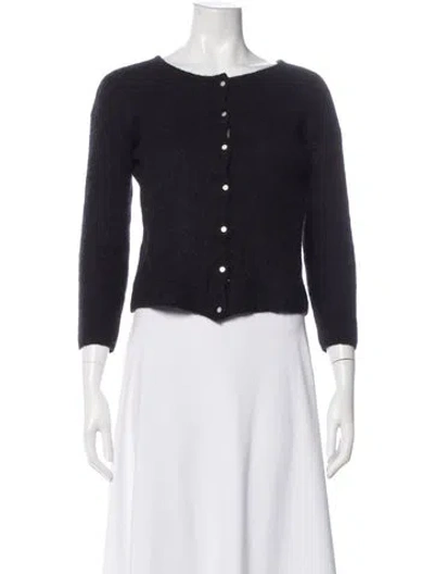Pre-owned Sézane Scoop Neck Sweater In Black