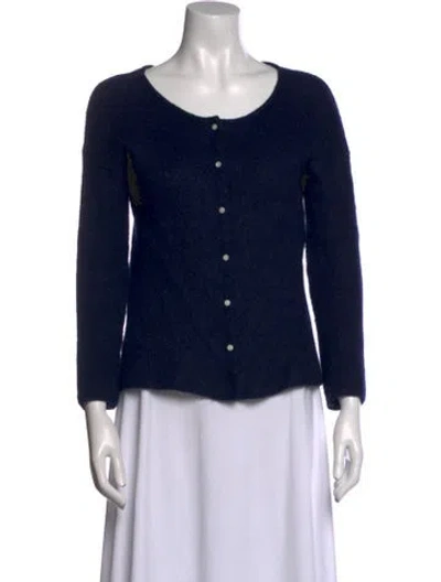 Pre-owned Sézane Scoop Neck Sweater In Blue