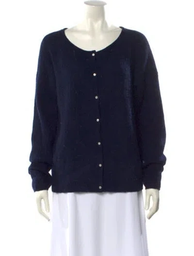 Pre-owned Sézane Scoop Neck Sweater In Blue