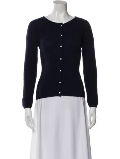 Pre-owned Sézane Scoop Neck Sweater In Blue