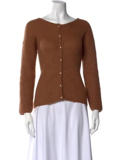 Pre-owned Sézane Scoop Neck Sweater In Brown