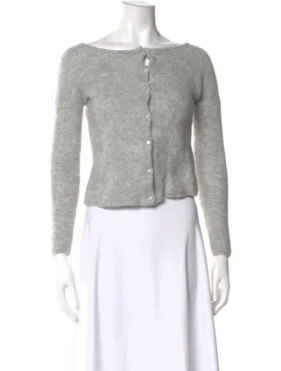 Pre-owned Sézane Scoop Neck Sweater In Gray