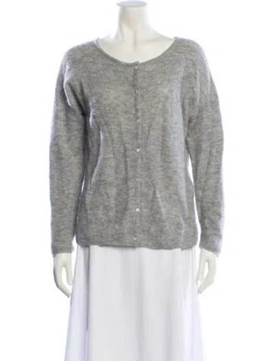 Pre-owned Sézane Scoop Neck Sweater In Gray