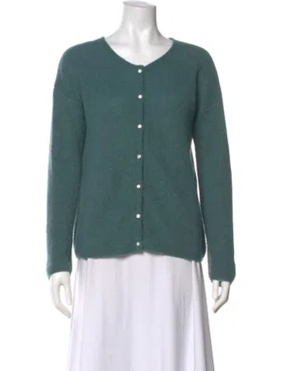 Pre-owned Sézane Scoop Neck Sweater In Green