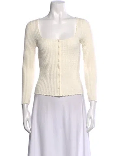 Pre-owned Sézane Scoop Neck Sweater In Neutral