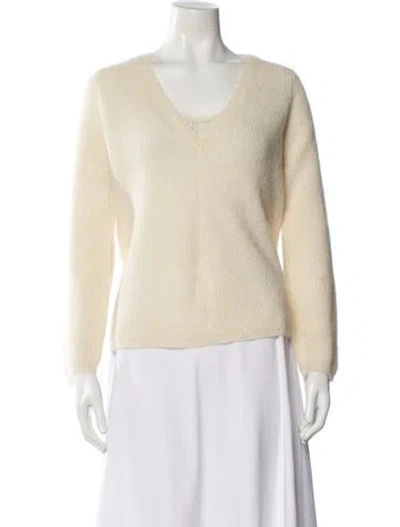 Pre-owned Sézane Scoop Neck Sweater In Neutral