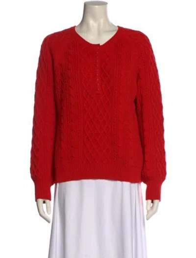 Pre-owned Sézane Scoop Neck Sweater In Pink