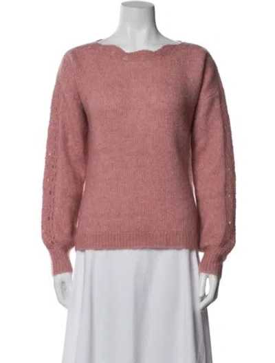 Pre-owned Sézane Scoop Neck Sweater In Pink