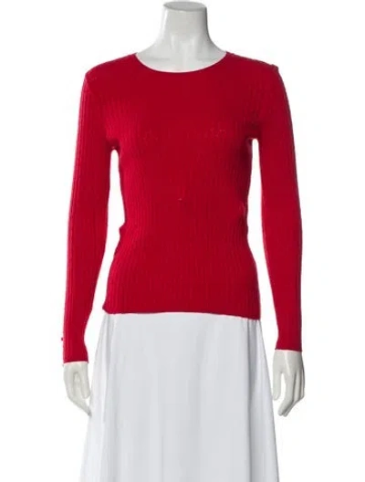 Pre-owned Sézane Scoop Neck Sweater In Red