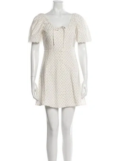 Pre-owned Sézane Silk Long Dress W/ Tags In Neutral