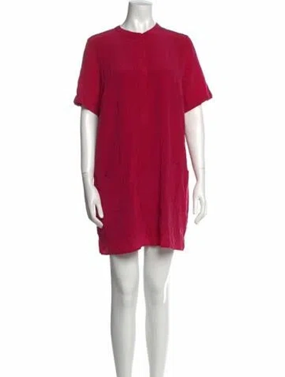 Pre-owned Sézane Silk Mini Dress In Pink