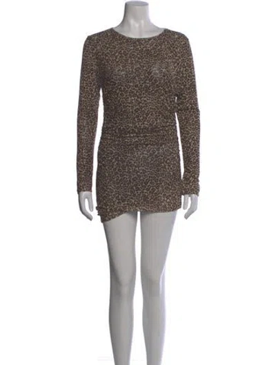 Pre-owned Sézane Silk Mini Dress W/ Tags In Gold