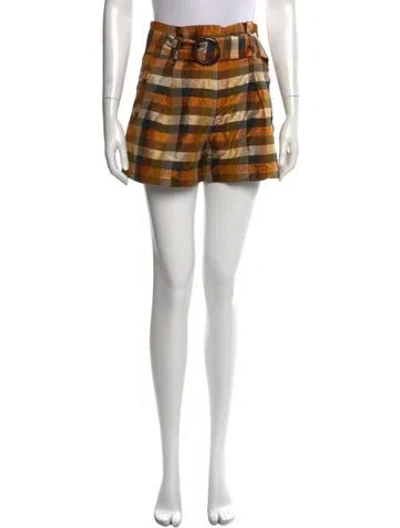 Pre-owned Sézane Silk Mini Shorts W/ Tags In Red