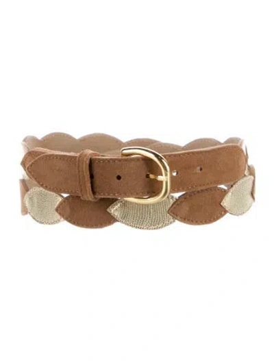 Pre-owned Sézane Skinny Leather Belt In Multi