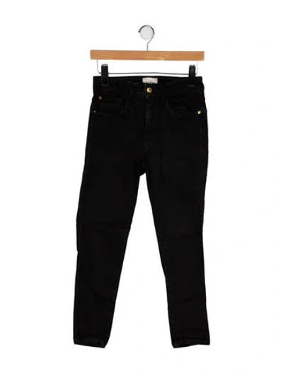 Pre-owned Sézane Skinny Leg Pants In Black