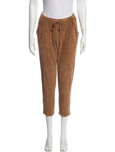 Pre-owned Sézane Skinny Leg Pants In Brown
