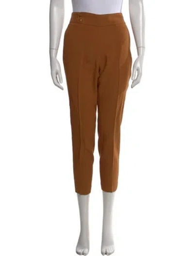 Pre-owned Sézane Skinny Leg Pants In Brown