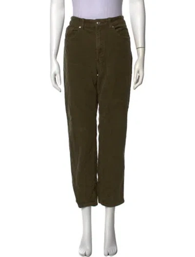 Pre-owned Sézane Skinny Leg Pants In Green