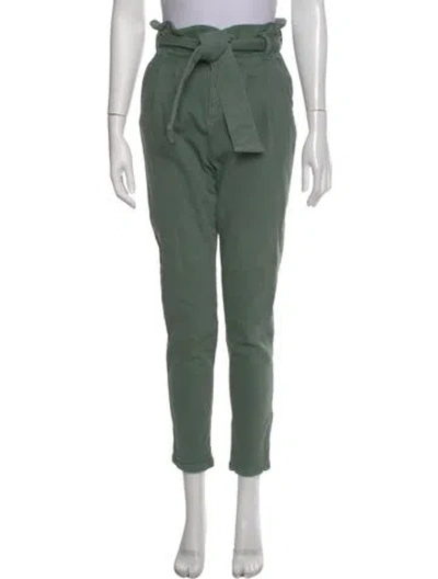 Pre-owned Sézane Skinny Leg Pants In Green