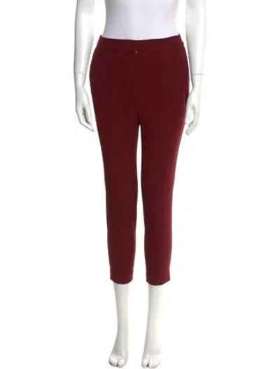 Pre-owned Sézane Skinny Leg Pants In Red