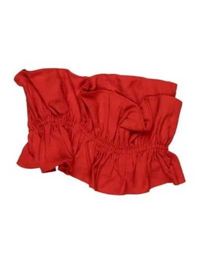 Pre-owned Sézane Square Neckline Sleeveless Blouse W/ Tags In Orange