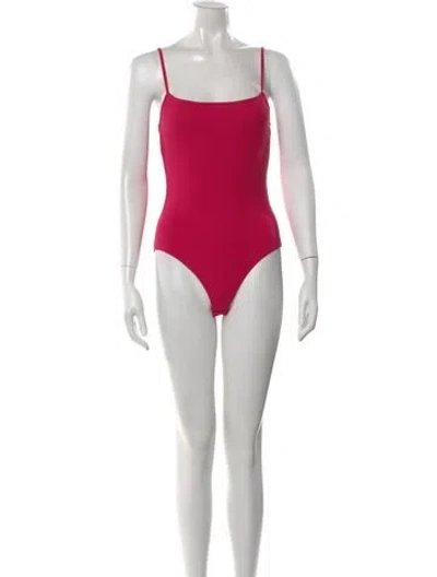 Pre-owned Sézane Square Neckline Sleeveless Bodysuit In Pink