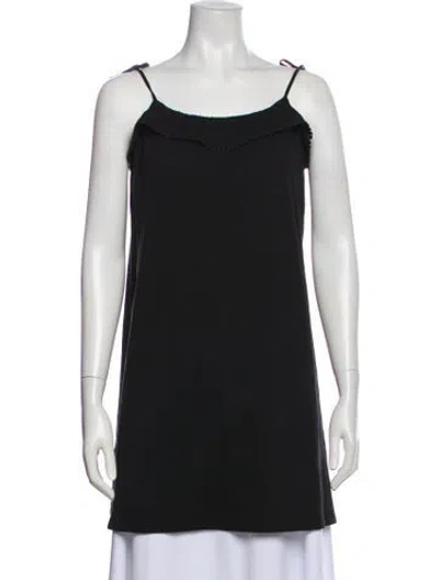 Pre-owned Sézane Square Neckline Sleeveless Tunic In Blue