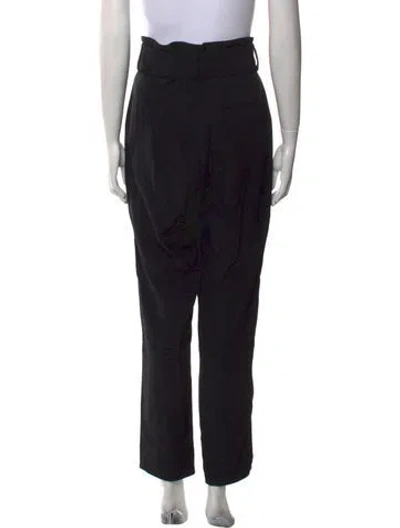 Pre-owned Sézane Straight Leg Pants In Black