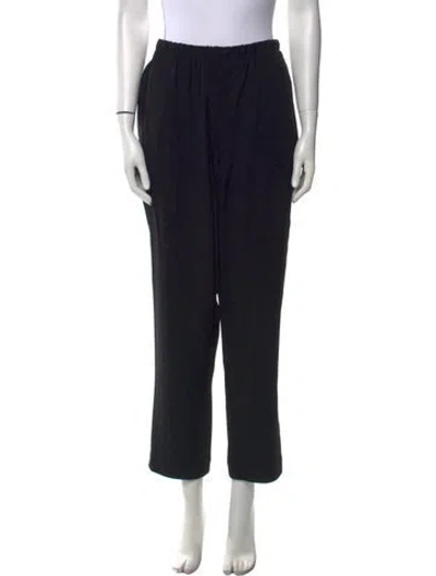 Pre-owned Sézane Straight Leg Pants In Black